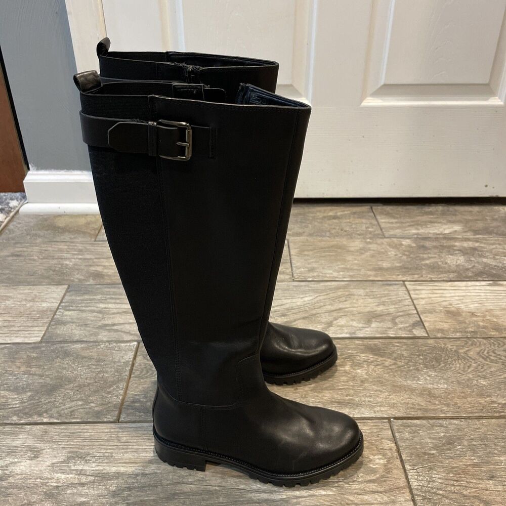 Dune London Women’s Black Knee High Boots size 37